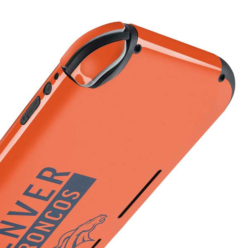 NFL Denver Broncos Orange Performance Series Nintendo Switch Lite Skin
